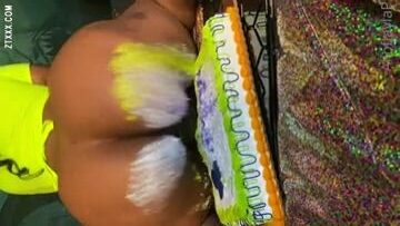 Jayla Page Twerking Big ass on cake