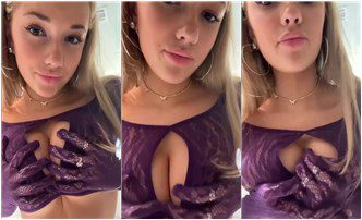 Breckie Hill Lingerie Titty Squeeze OnlyFans Video Leaked