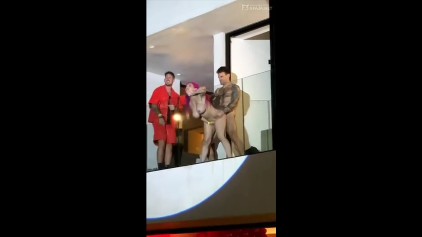 Live sex at an outdoor party